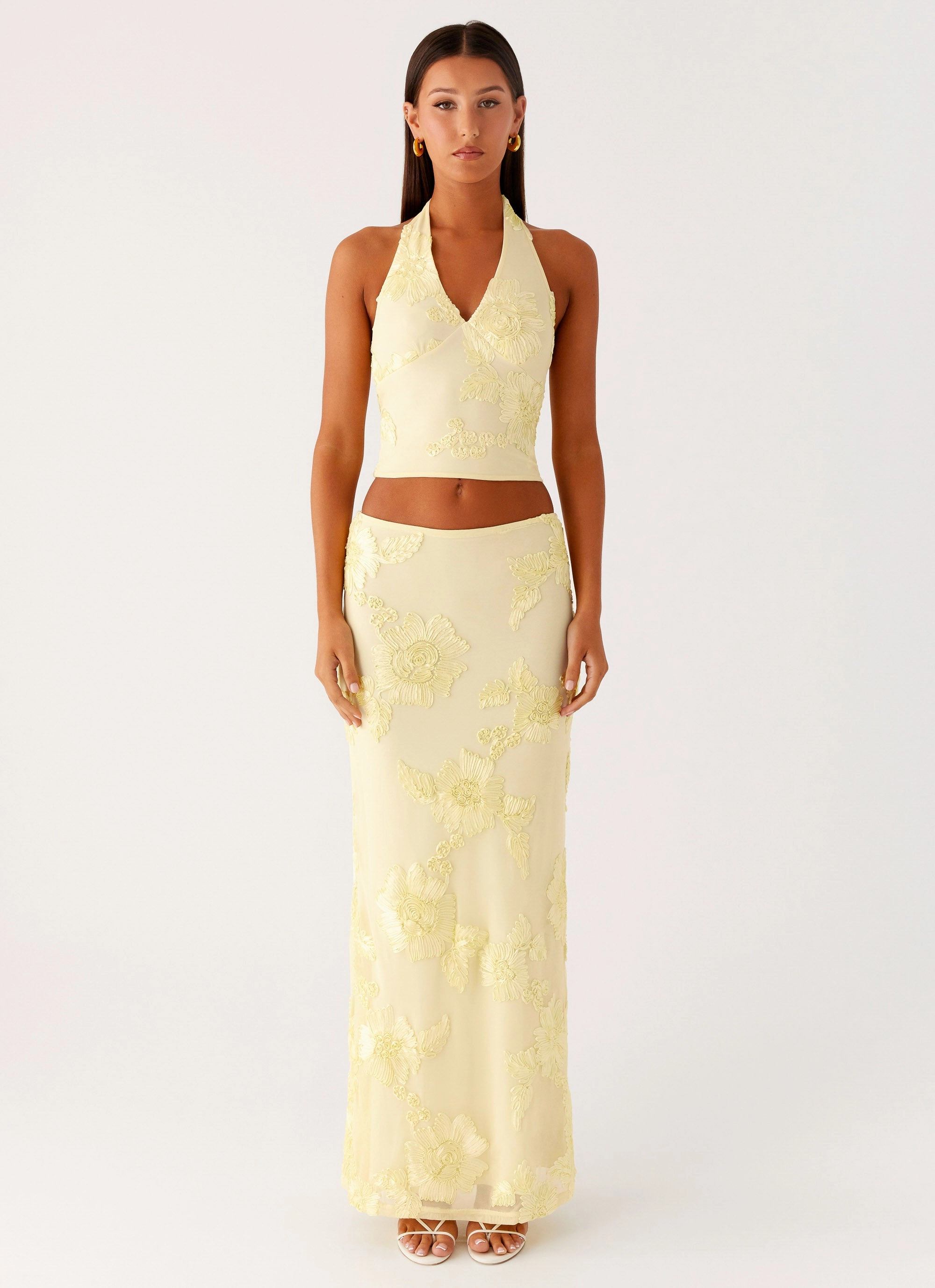 Radiate Halterneck Top - Yellow