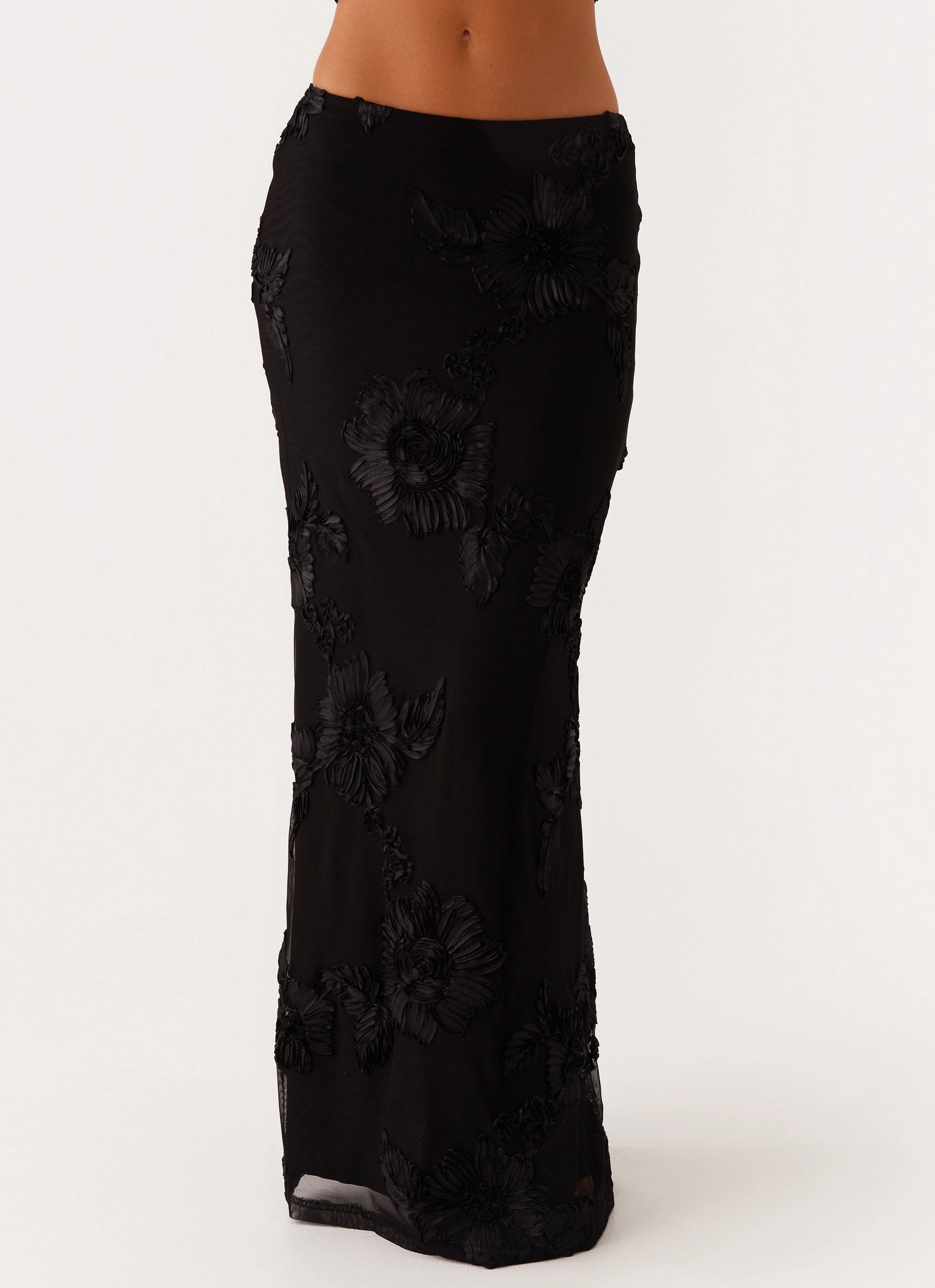 Radiate Maxi Skirt - Black