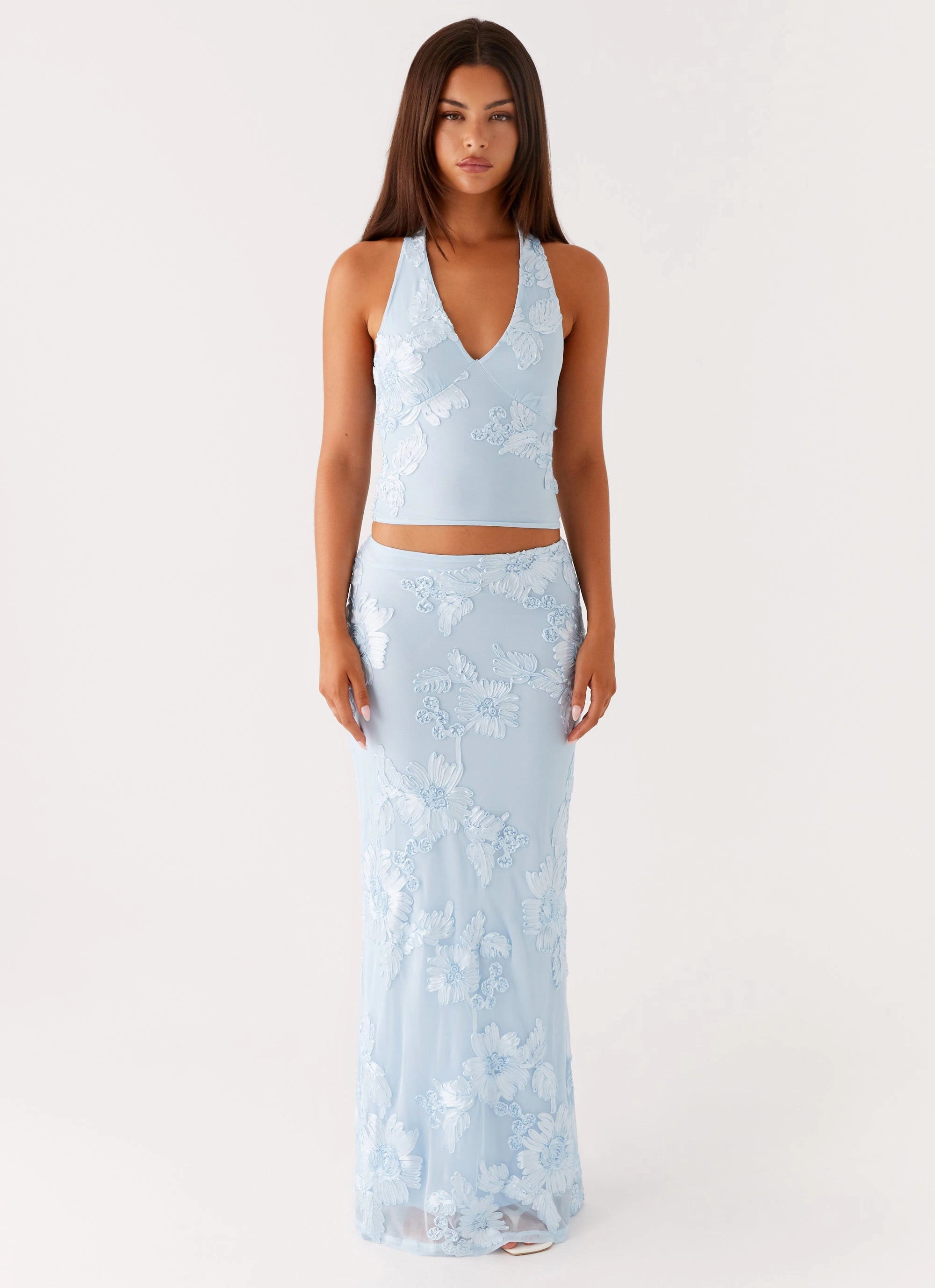 Radiate Maxi Skirt - Blue