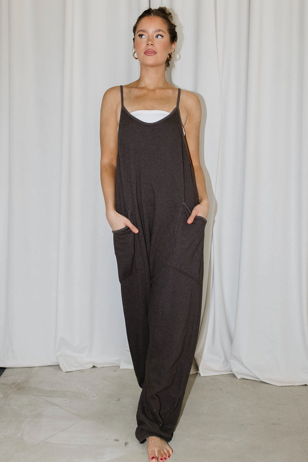 Raelynn Jumpsuit in Washed Black