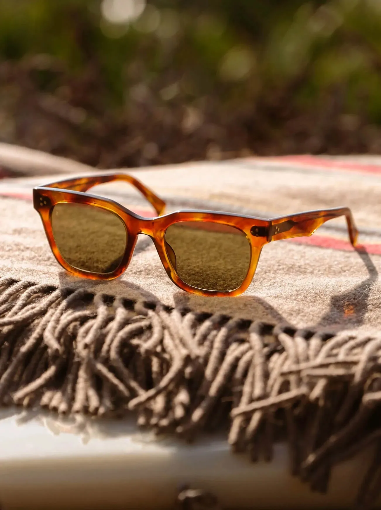 RAEN HUXTON SUNGLASSES - MOAB TORTOISE/ BOTTLE GREEN
