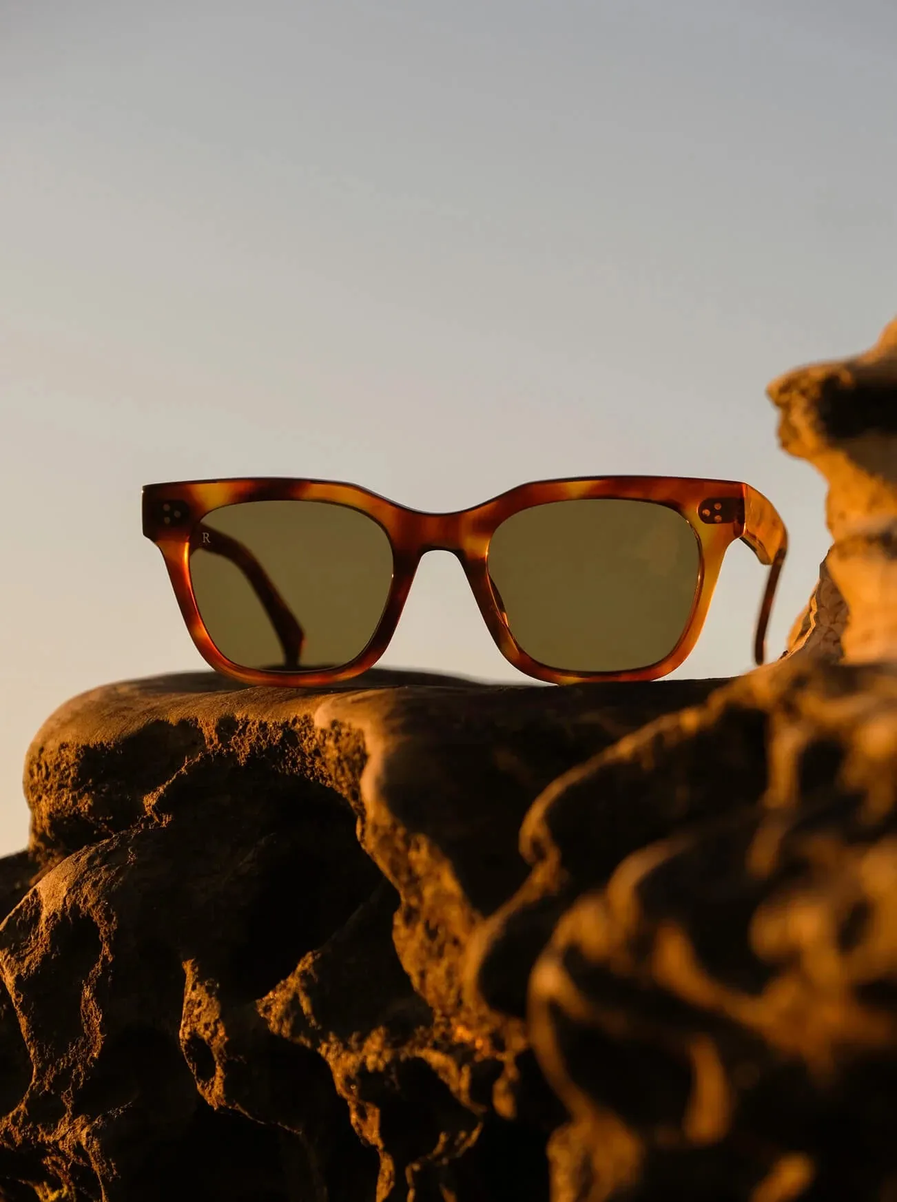 RAEN HUXTON SUNGLASSES - MOAB TORTOISE/ BOTTLE GREEN