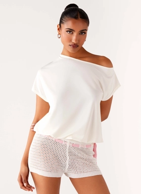 Raeni Off Shoulder Top - Ivory Raeni Off Shoulder Top - Ivory
