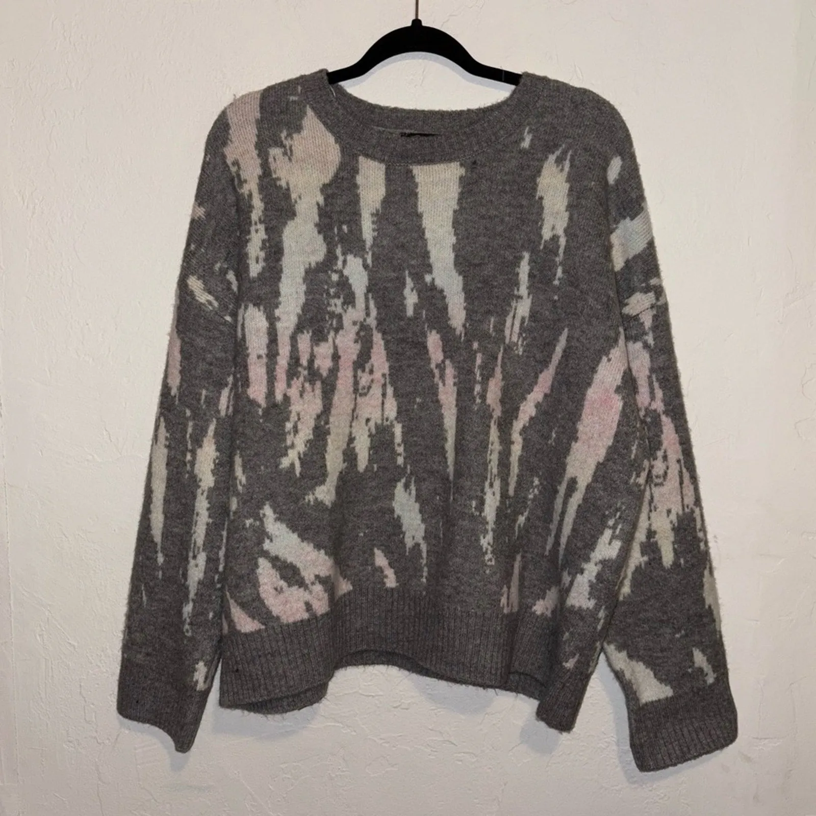 Rails Virgo Tie Dye Crewneck Wool Blend Sweater (XL)