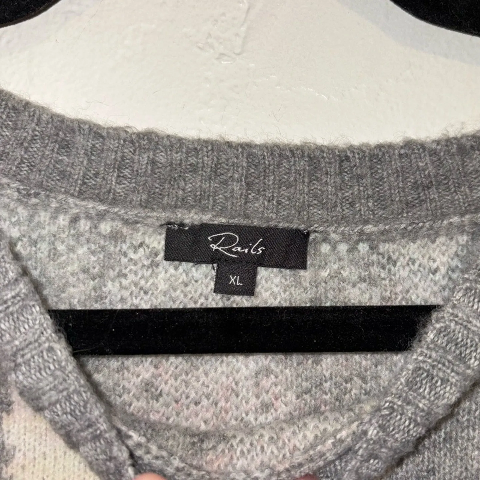 Rails Virgo Tie Dye Crewneck Wool Blend Sweater (XL)