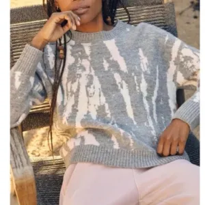 Rails Virgo Tie Dye Crewneck Wool Blend Sweater (XL)