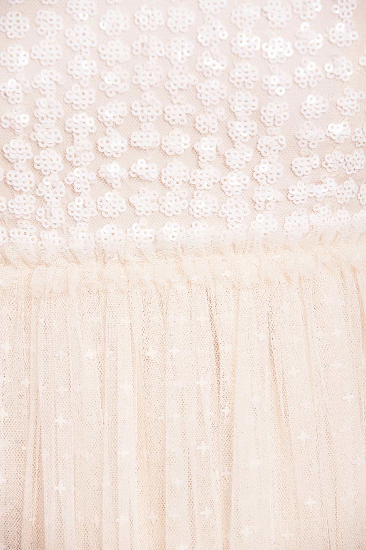 Raindrop Bodice One-Shoulder Ankle Gown