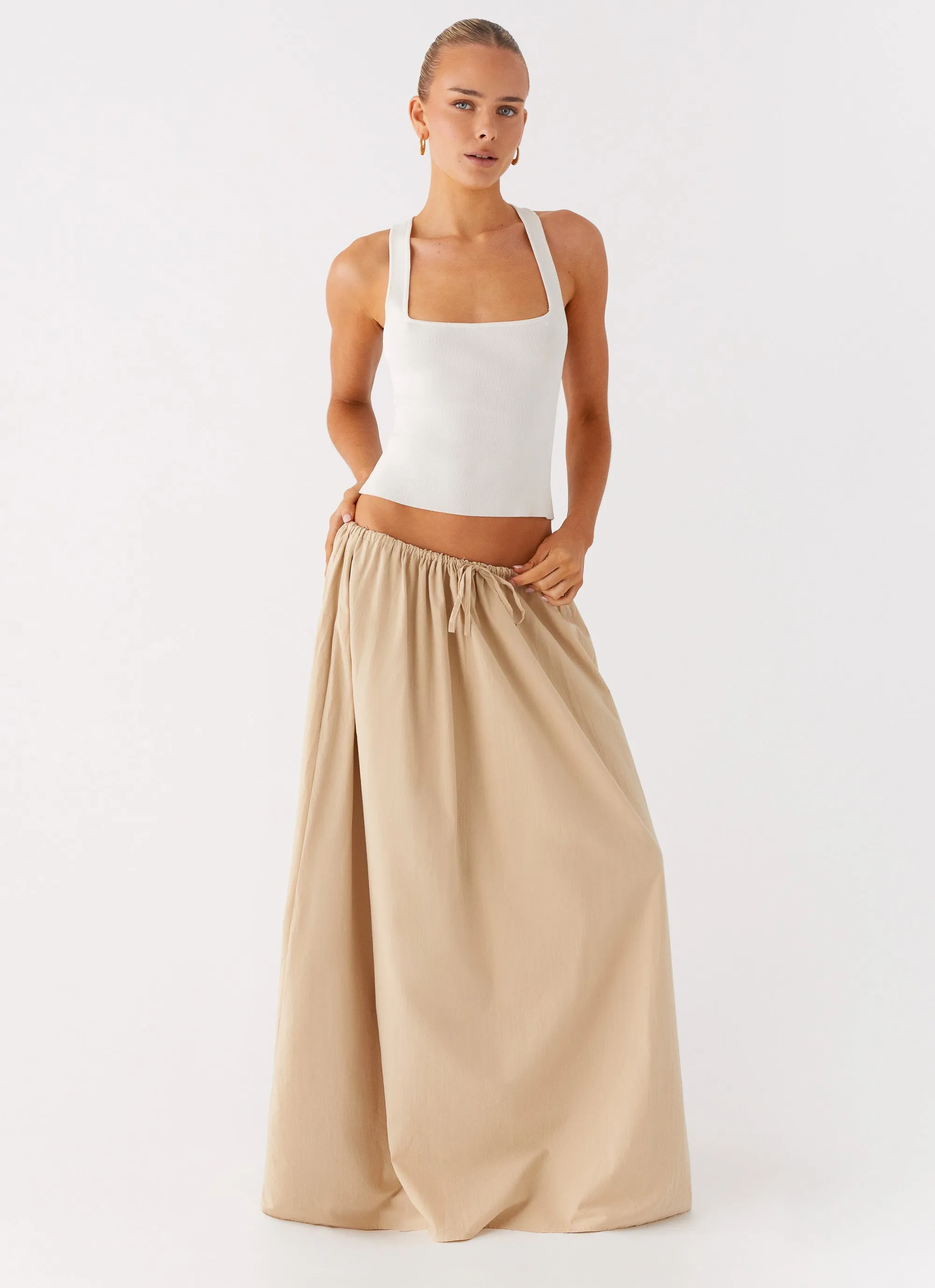 Randy Maxi Skirt - Tan