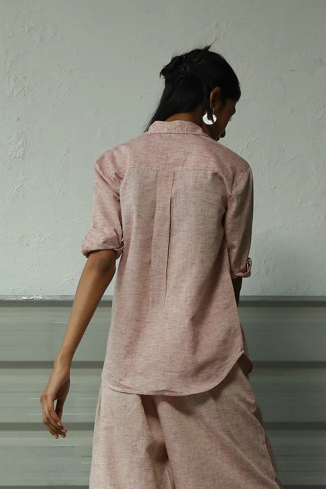 Rasberry Pleat Top