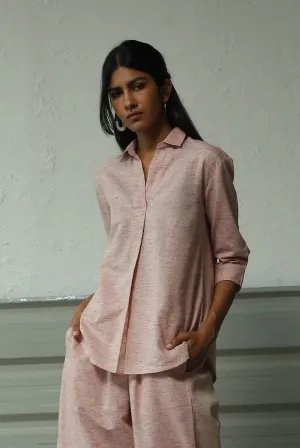 Rasberry Pleat Top