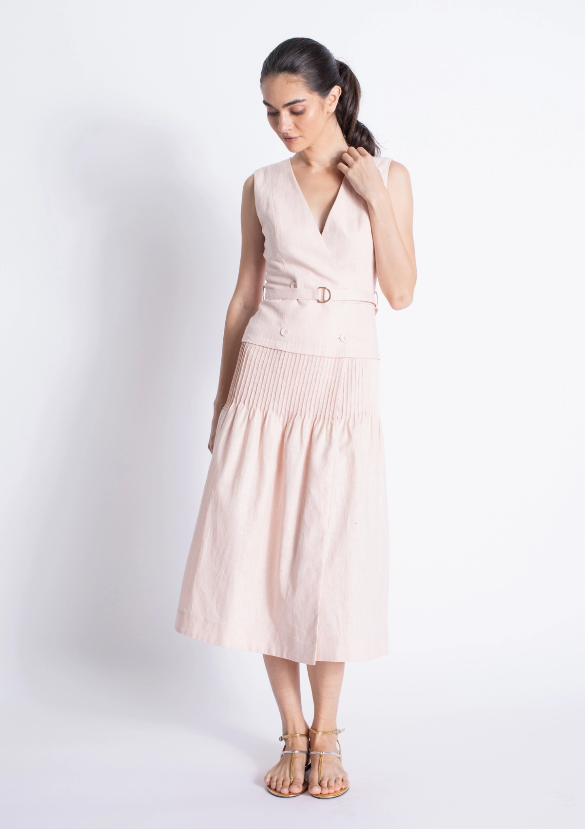 Raven Linen Dress