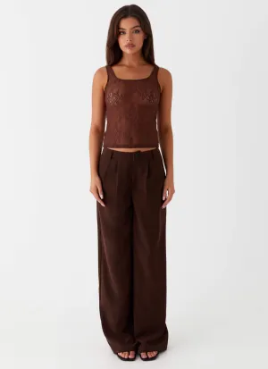 Ravenscroft Suit Pants - Dark Chocolate Ravenscroft Suit Pants - Dark Chocolate