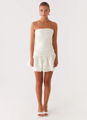 Ray Of Light Mini Dress - White Ray Of Light Mini Dress - White