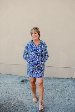 Razi Skort Small Diana's Dot Navy Razi Skort Small Diana's Dot Navy