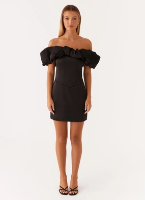 Read My Mind Mini Dress - Black Read My Mind Mini Dress - Black