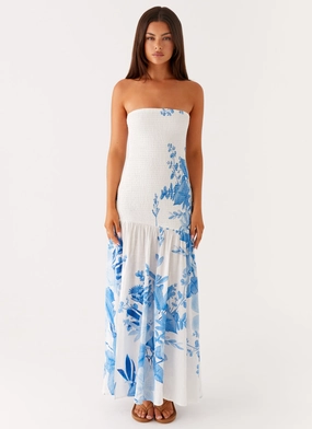 Rebecca Maxi Dress - Blue Floral Print Rebecca Maxi Dress - Blue Floral Print