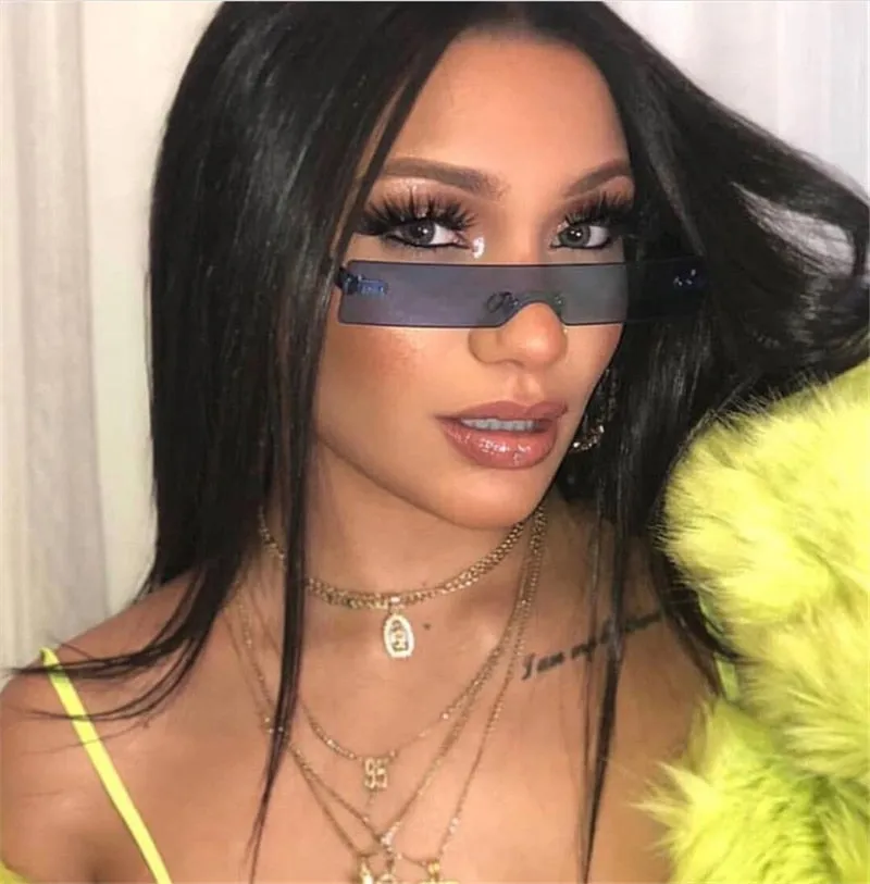 Rectangle Luxury Lens Personality Sunglasses