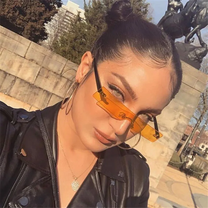 Rectangle Luxury Lens Personality Sunglasses