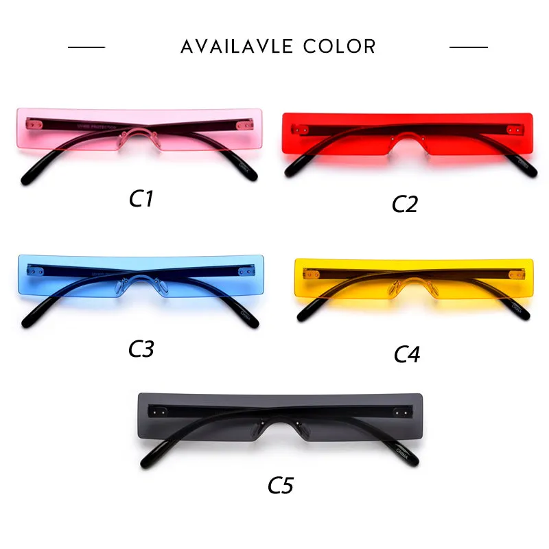 Rectangle Luxury Lens Personality Sunglasses