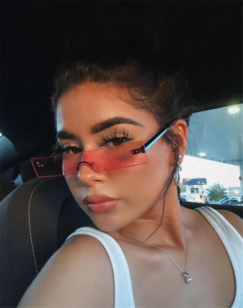 Rectangle Luxury Lens Personality Sunglasses