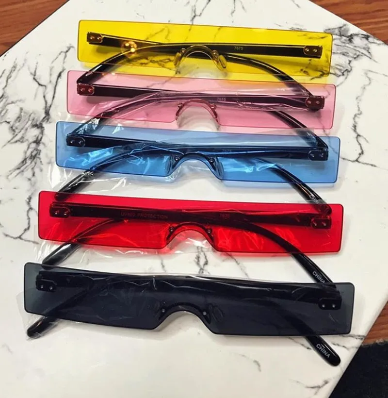 Rectangle Luxury Lens Personality Sunglasses