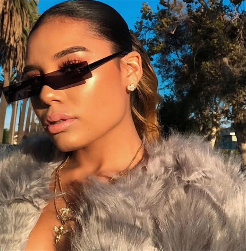 Rectangle Luxury Lens Personality Sunglasses