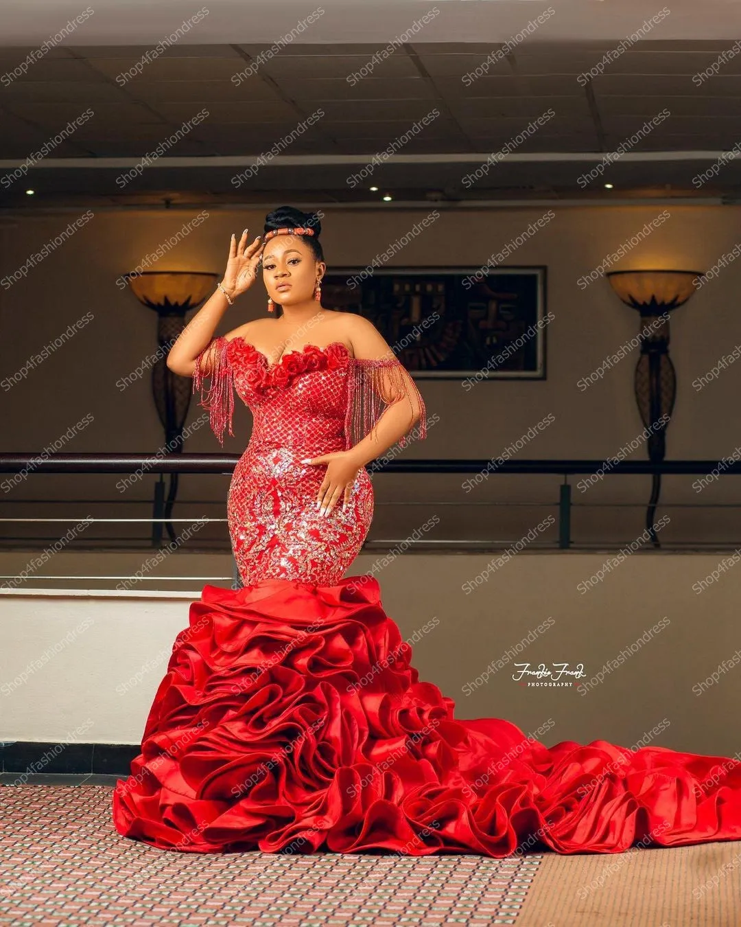 Red Mermaid Party Dresses