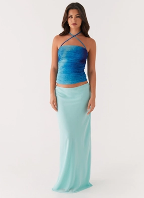 Remedy Halter Top - Blue Tie Dye Remedy Halter Top - Blue Tie Dye