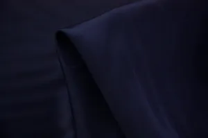 Remnant of Silk Crepe De Chine - French Navy
