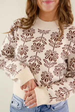 RESTOCK: Power in Patience Sweater-Brown RESTOCK: Power in Patience Sweater-Brown