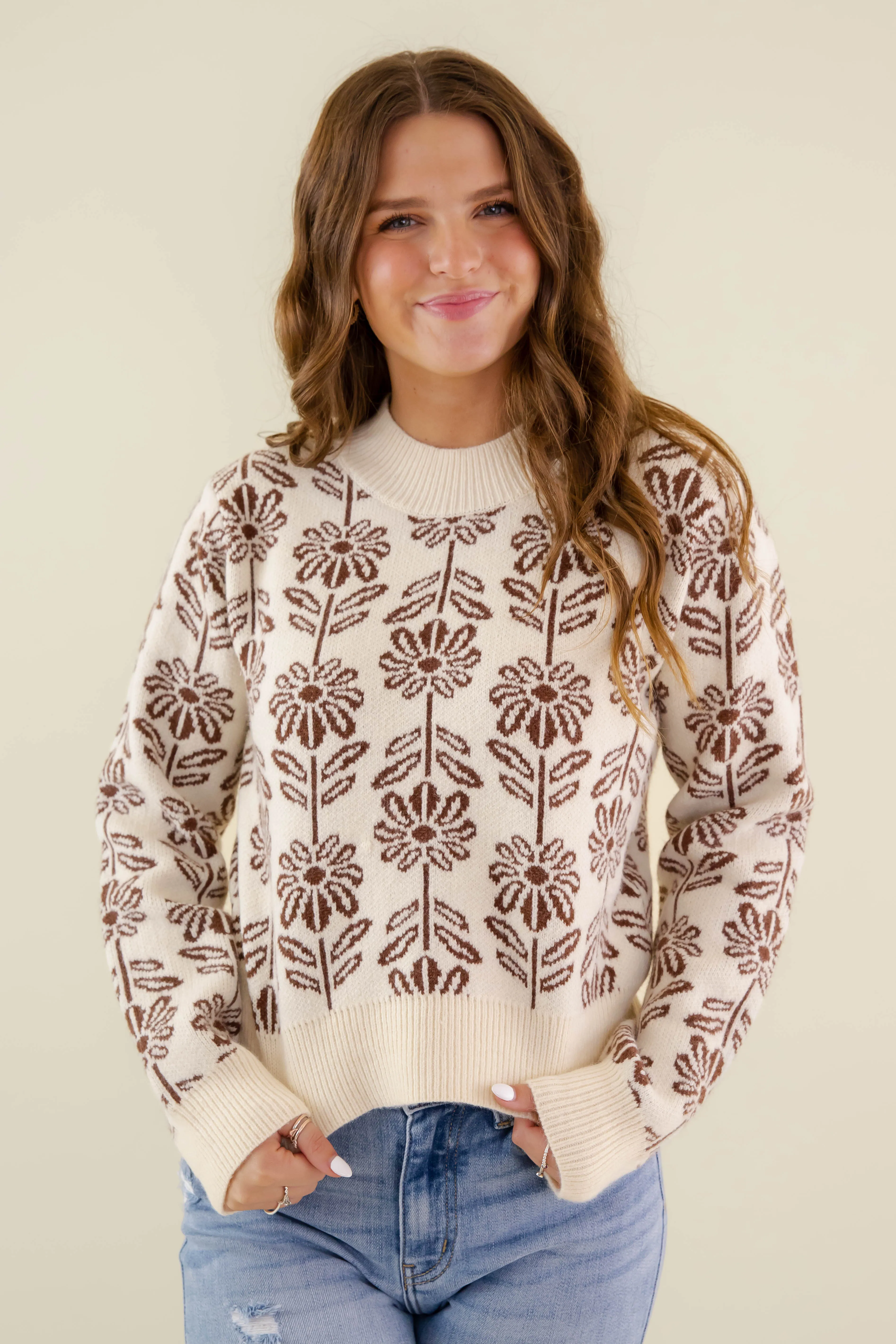 RESTOCK: Power in Patience Sweater-Brown