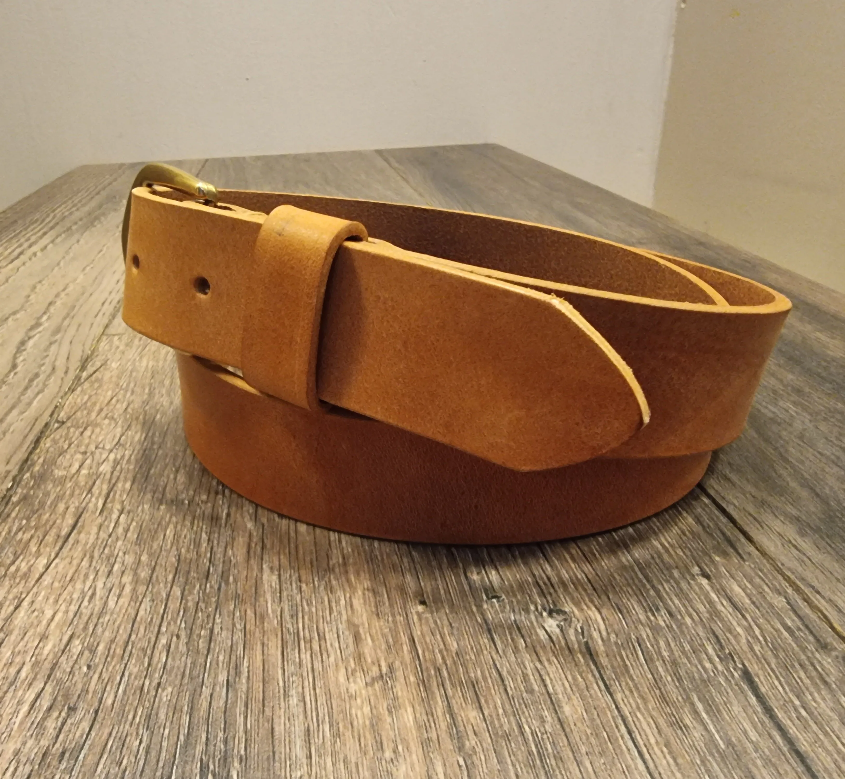 Retreat Clothing Handmade Tan Leather Jeans Belts