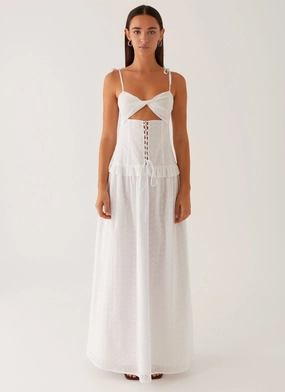 Reveria Twist Maxi Dress - Ivory Reveria Twist Maxi Dress - Ivory