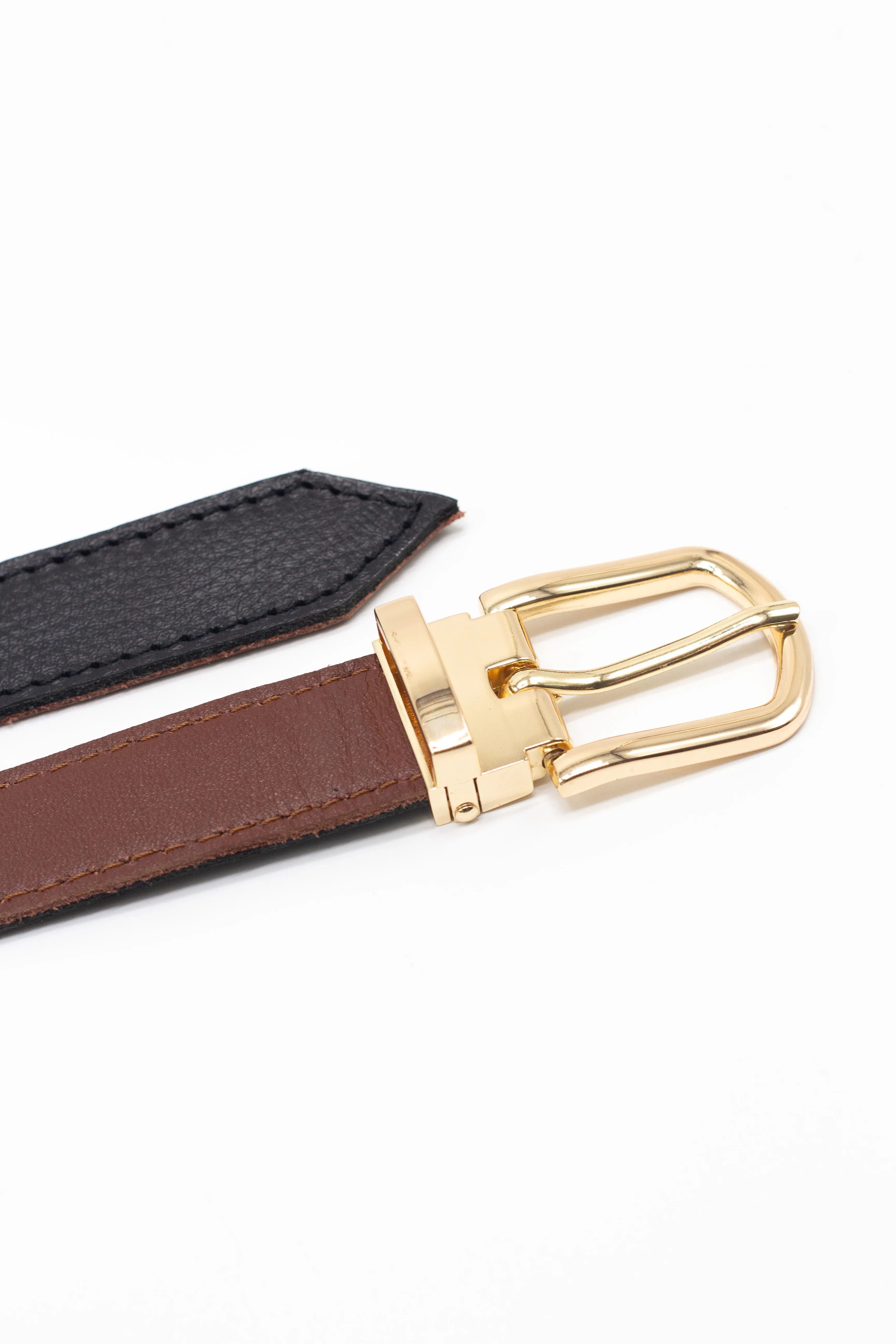 Reversible Belt | Black and Toffee