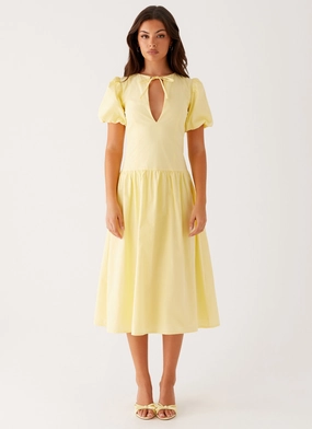 Reyna Midi Dress - Yellow Reyna Midi Dress - Yellow