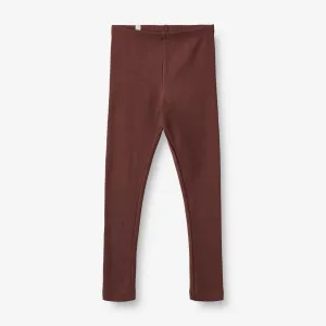 Rib Leggings Maddy - aubergine