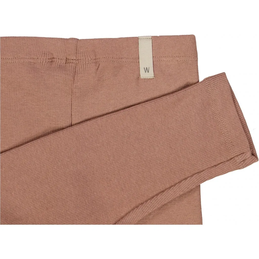 Rib Leggings - vintage rose