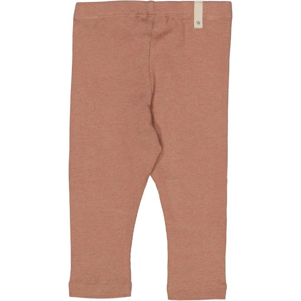 Rib Leggings - vintage rose