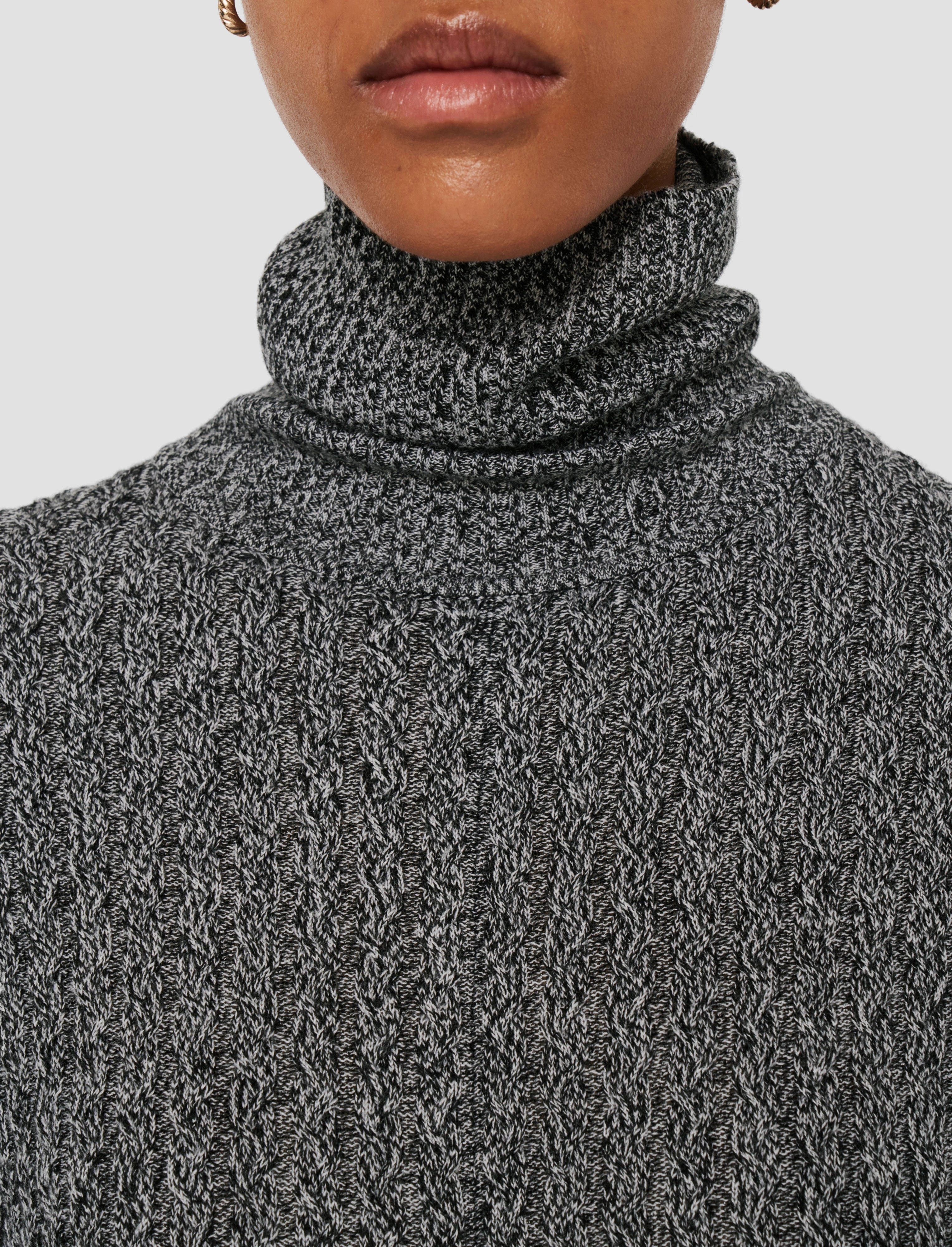 Ribbed Cable Knit Dress