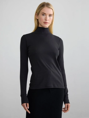 RIBBED COTTON L/S TURTLENECK RIBBED COTTON L/S TURTLENECK