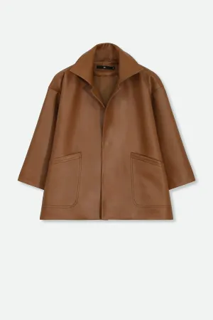 RIMINI LEATHER JACKET IN CAMEL RIMINI LEATHER JACKET IN CAMEL