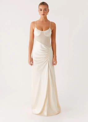 Rising Sun Maxi Dress - Off White Rising Sun Maxi Dress - Off White