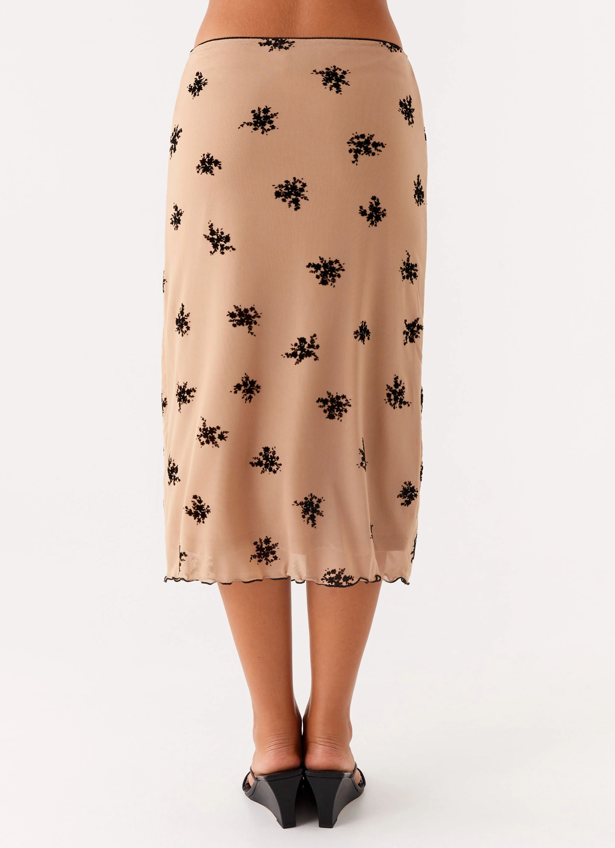 Rocca Midi Skirt - Nude
