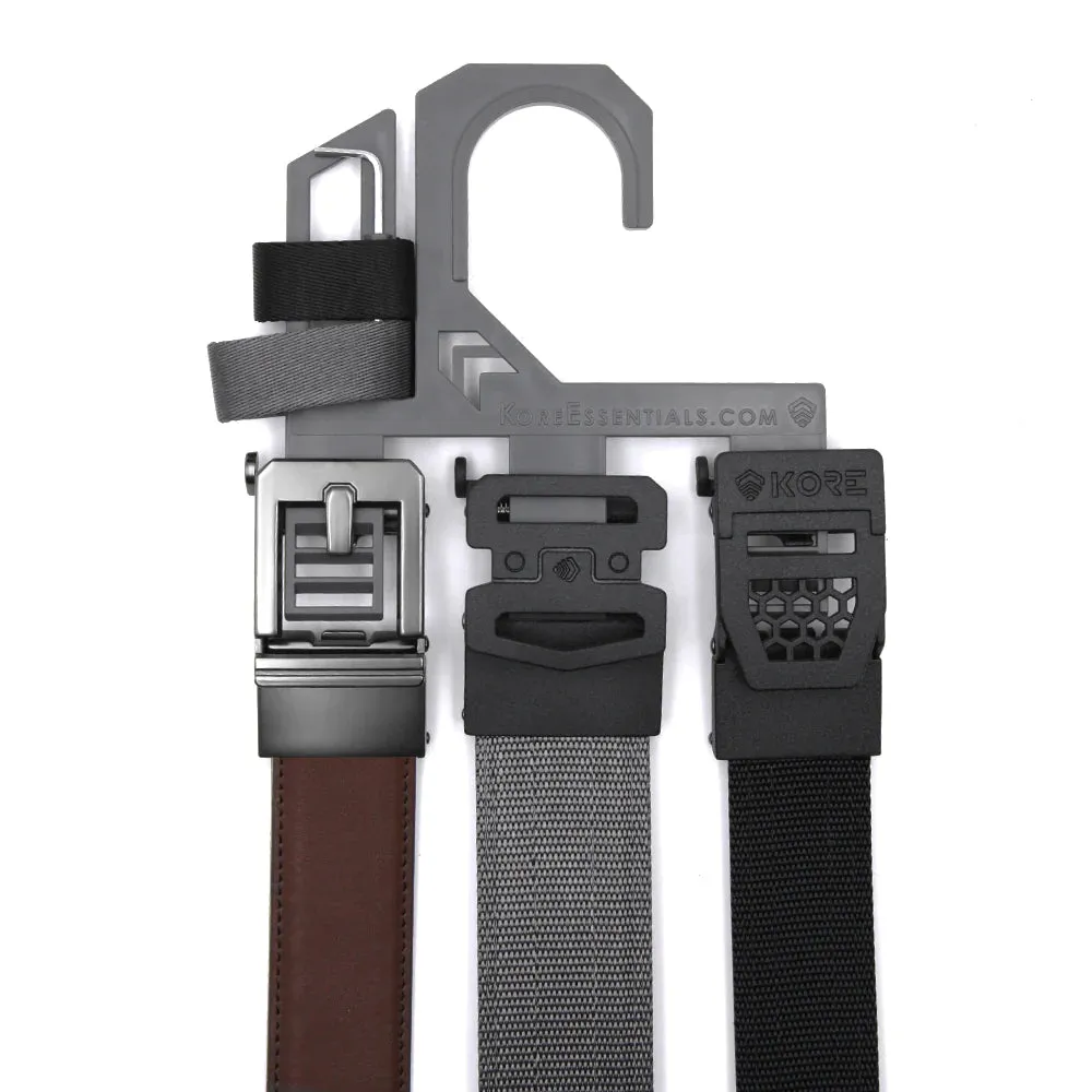 RODEO BUCKLE | MOCHA BUFFALO LEATHER GUN BELT