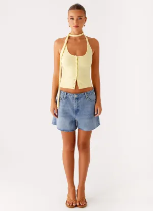 Roland Denim Shorts - Blue Roland Denim Shorts - Blue