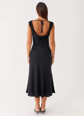 Role Model Maxi Dress - Black Polka Dot Role Model Maxi Dress - Black Polka Dot