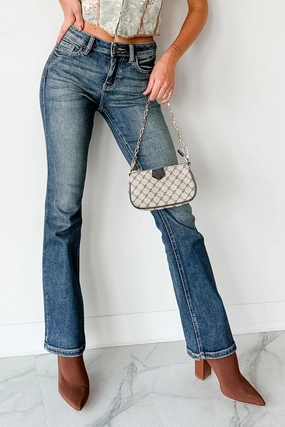 Roman Mid Rise Boot-Cut Cello Jeans (Dark Tint) Roman Mid Rise Boot-Cut Cello Jeans (Dark Tint)