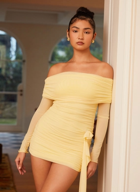 Rosa Franca Mini Dress - Yellow Rosa Franca Mini Dress - Yellow
