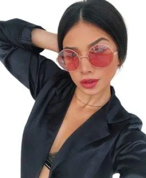 Round, Aviator Sunglasses (For Men & Women, Yellow, Pink)