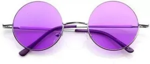Round Sunglasses (For Men & Women, Violet, Black, Blue)